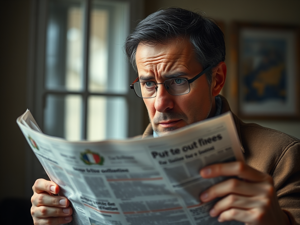 Dereck Carrillo, lisant un journal parlant des conflits dans le mode